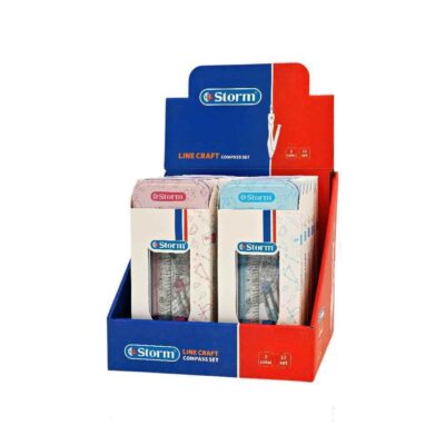ست پرگار 7تکه(جعبه فلز) استورم کد650130 (12 تایی)