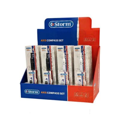 ست پرگار3تکه(بلیستری سیاه و سفید)استورم کد650110 (24 تایی)