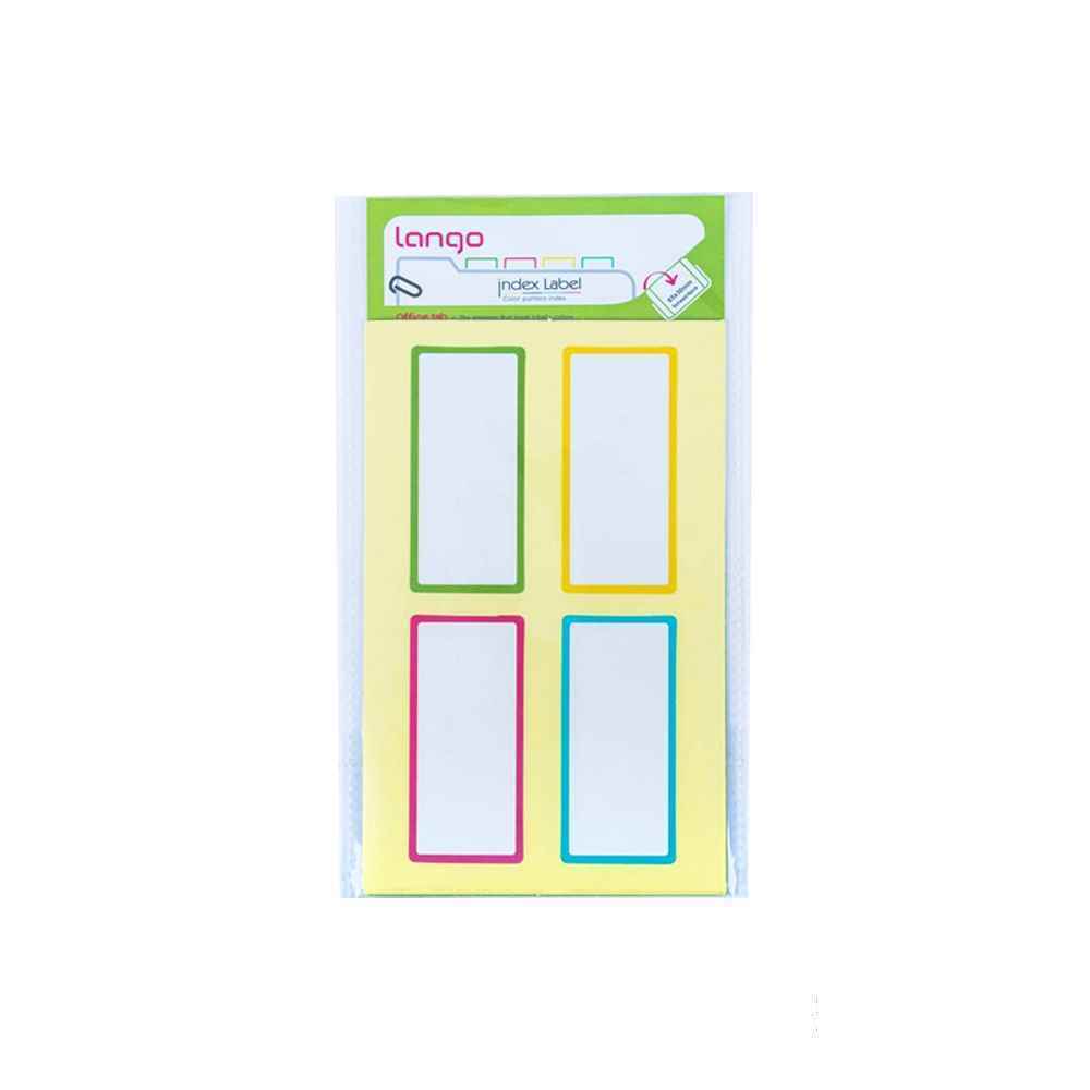 برچسب دوررنگی سایز30*65میلیمتر5برگی لانگوکدB-54 یا کد041 (10 تایی)